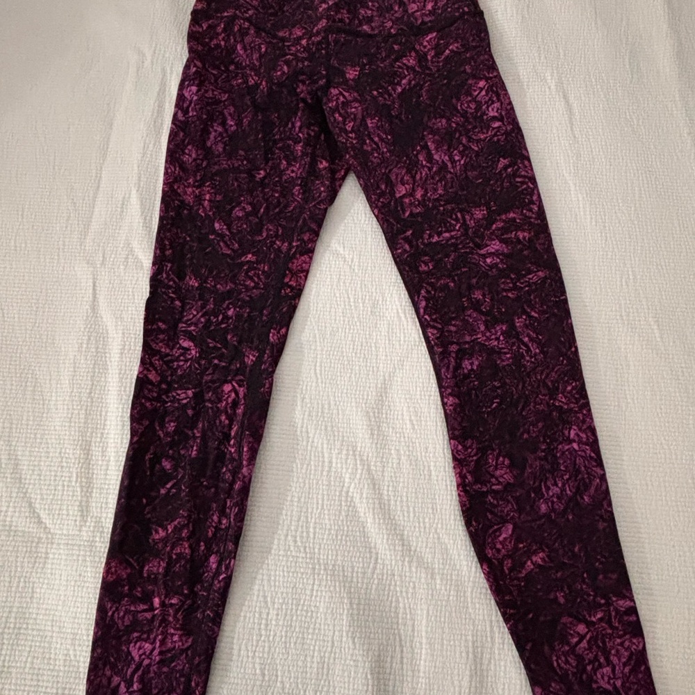 lululemon athletica Purple Patterned Leggings